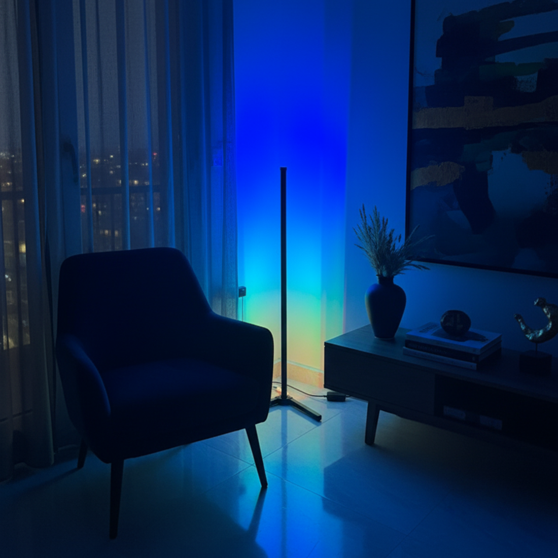 Floor Lamp Smart Pro + Warm Golden Floor Lamp